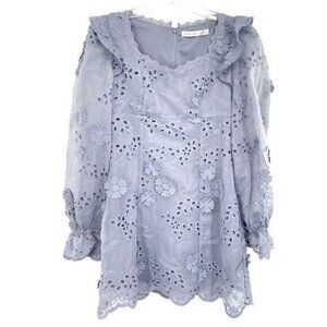 Altar’d State Eyelet Embroidered Ruffle Dress